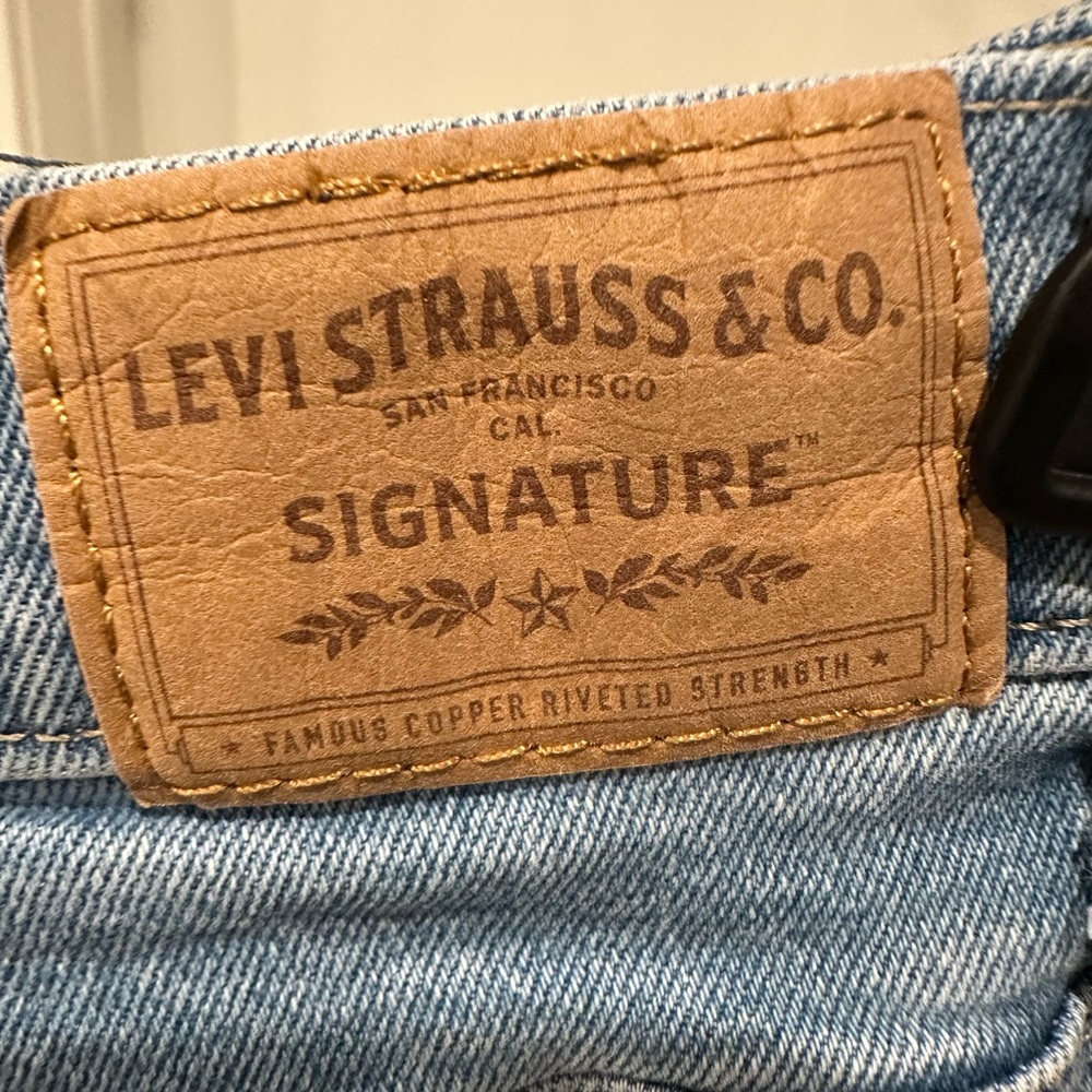Levi’s High-Rise Loose Straight Jeans Light Wash Trouser Pocket Denim Size 29/8 - Picture 5 of 11